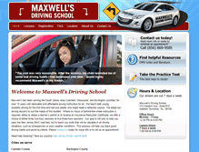 Tablet Screenshot of maxwellsdrivingschool.com